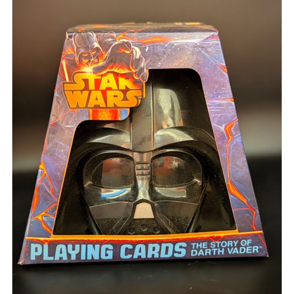 Star Wars The Story of Darth Vader Playing Cards Cartamundi Helmet Case New